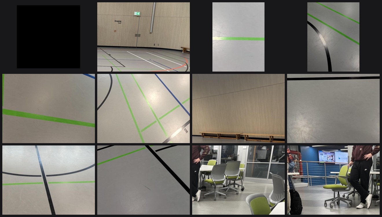 Twelve of the 76 pictures without a pad